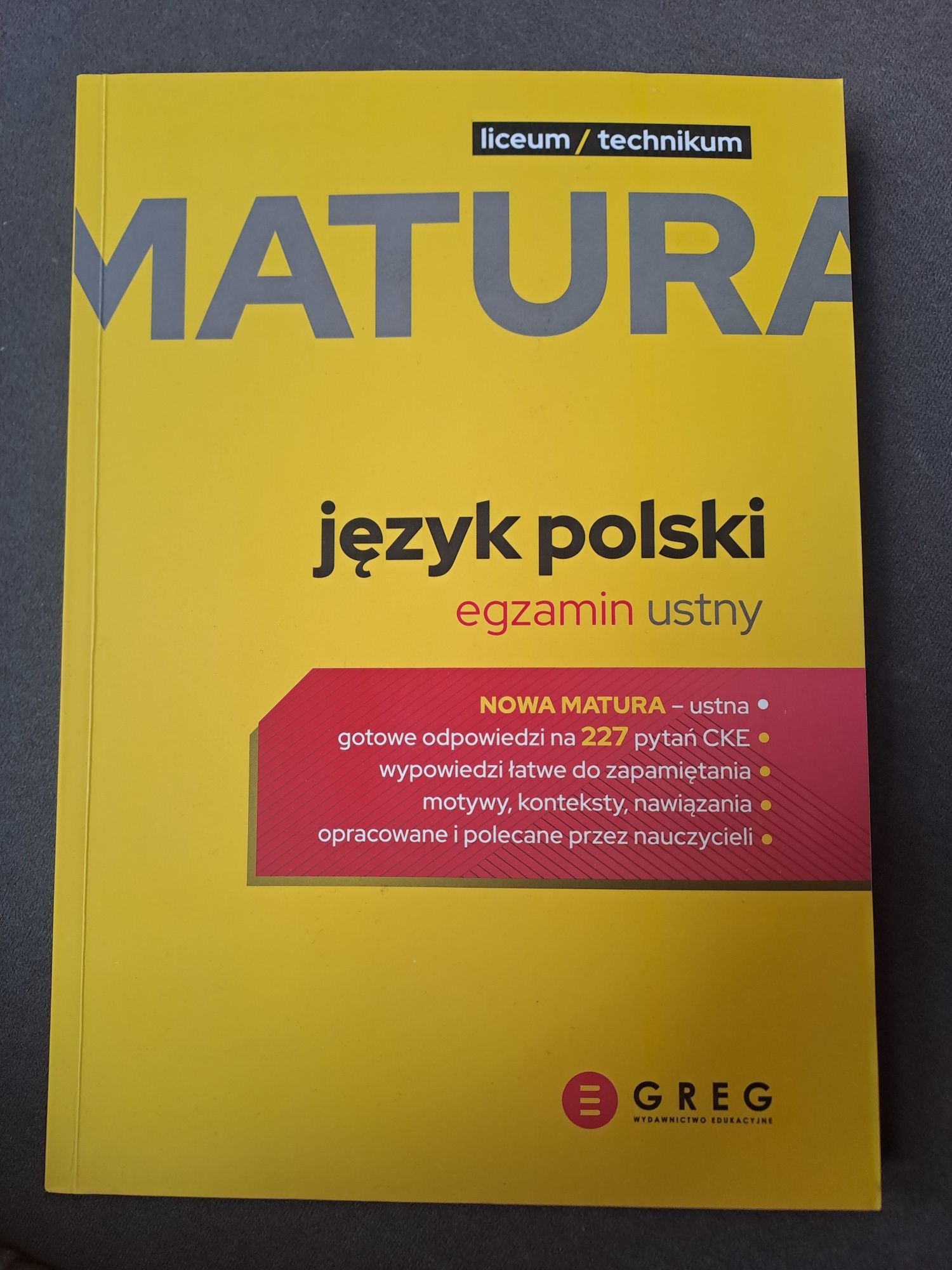 Matura język polski egzamin ustny  227 pytań