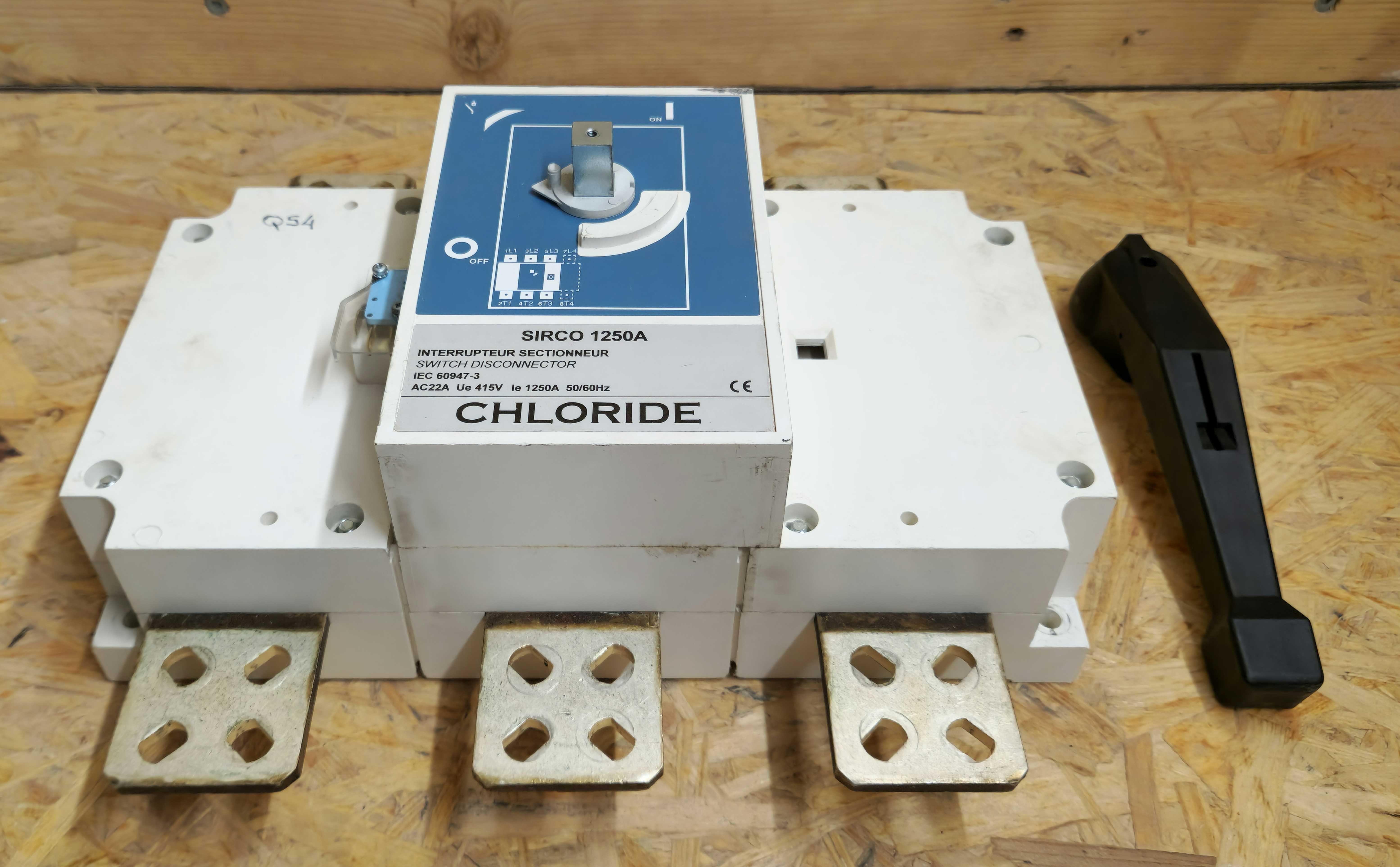 Chloride SIRCO 1250A – 3‑Pole Switch Disconnector – rozłącznik