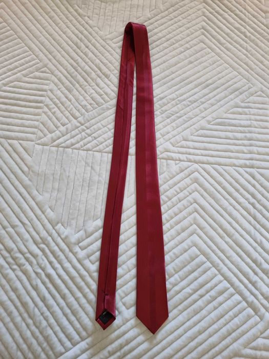 Krawat bordowy śledzik Łódź