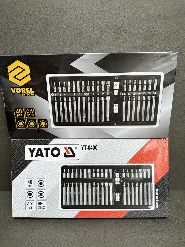 Набор бит yato YT-0400 - 695/Набір біт vorel 66400 - 575