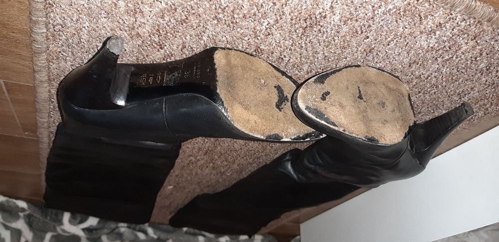 Buty kozaki damskie czarne 38
