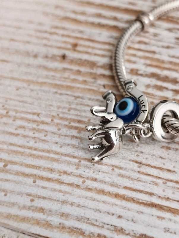 Charm’s Słonik Zawieszka Oko Proroka Charms na szczęście do PANDORA