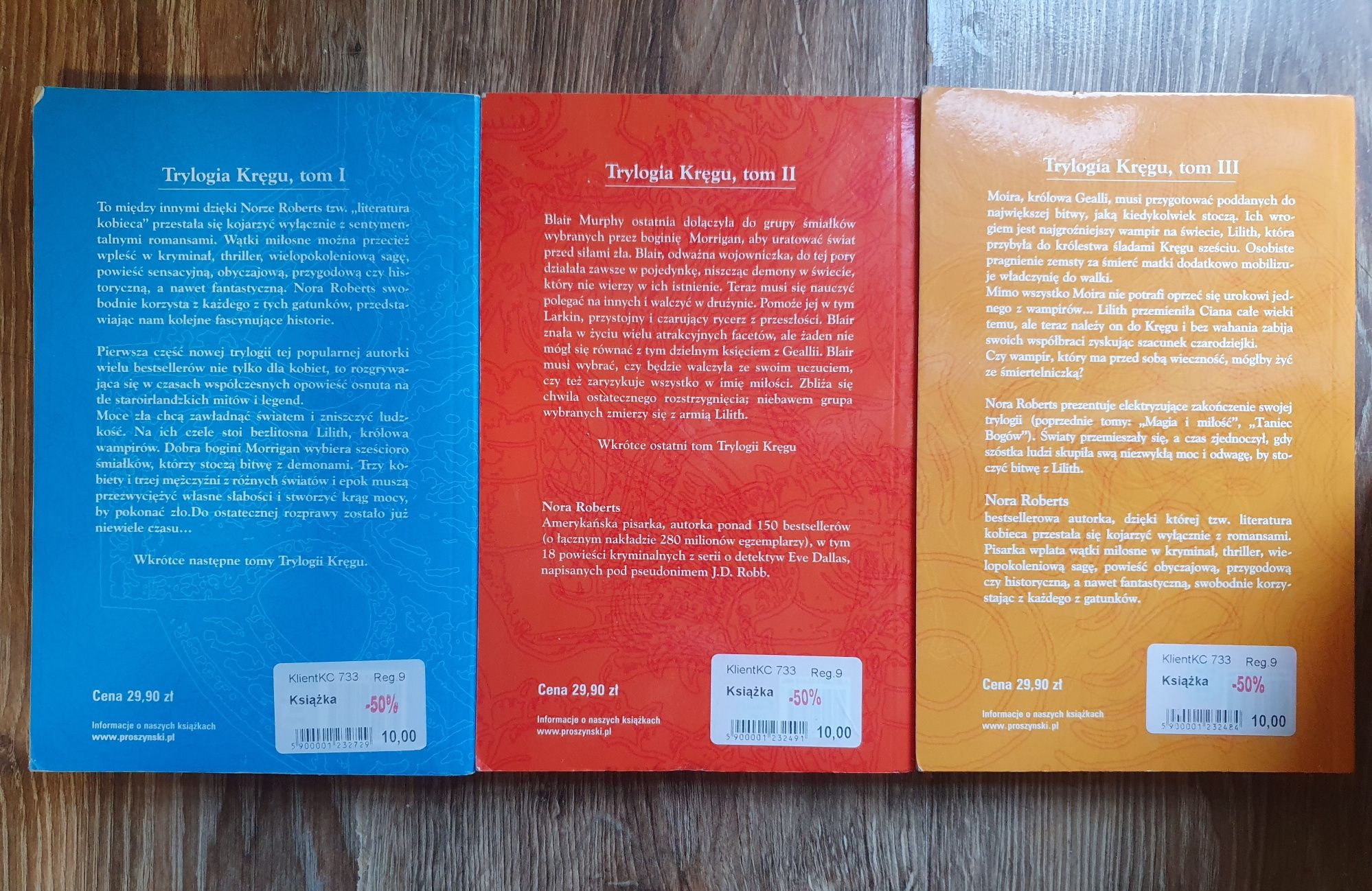 Trylogia kręgu - Roberts, Magia i miłość, Taniec bogów, Dolina ciszy