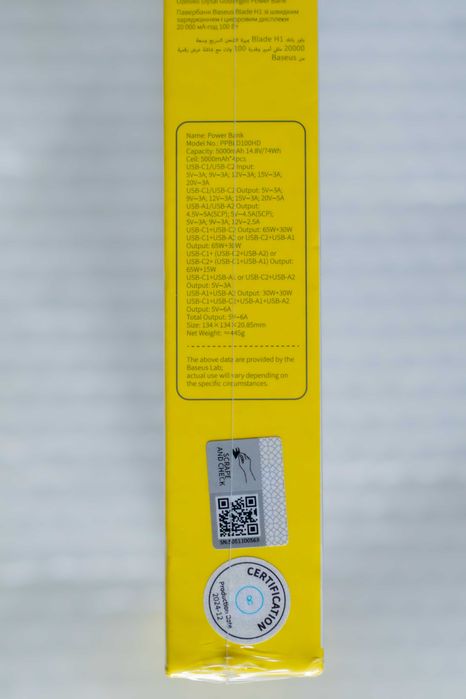 Павербанк Baseus 100W 20000mAh Power Bank  для ноутбука телефона та ін