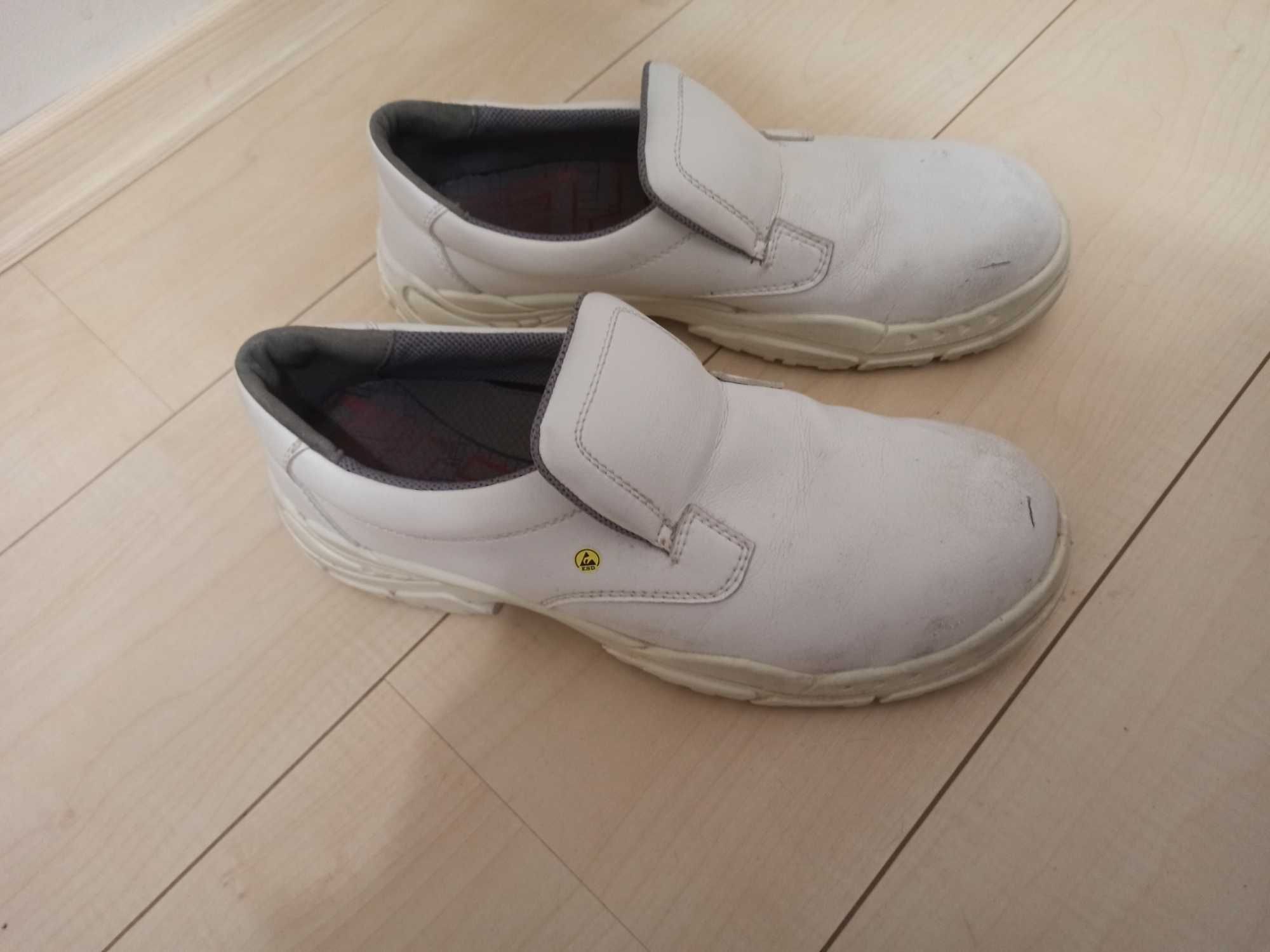 Męskie buty robocze Elten White SLIPPER Low ESD S3 SRC r.45 29 bdb