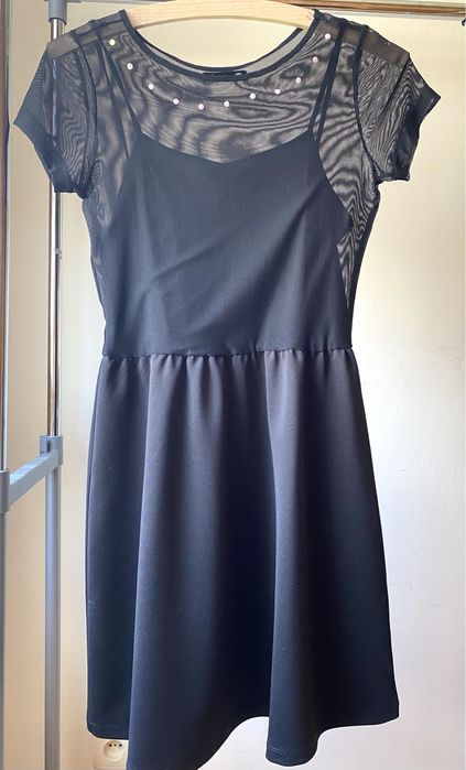 Sukienka czarna Sinsay rozmiar XS galowa wizytowa