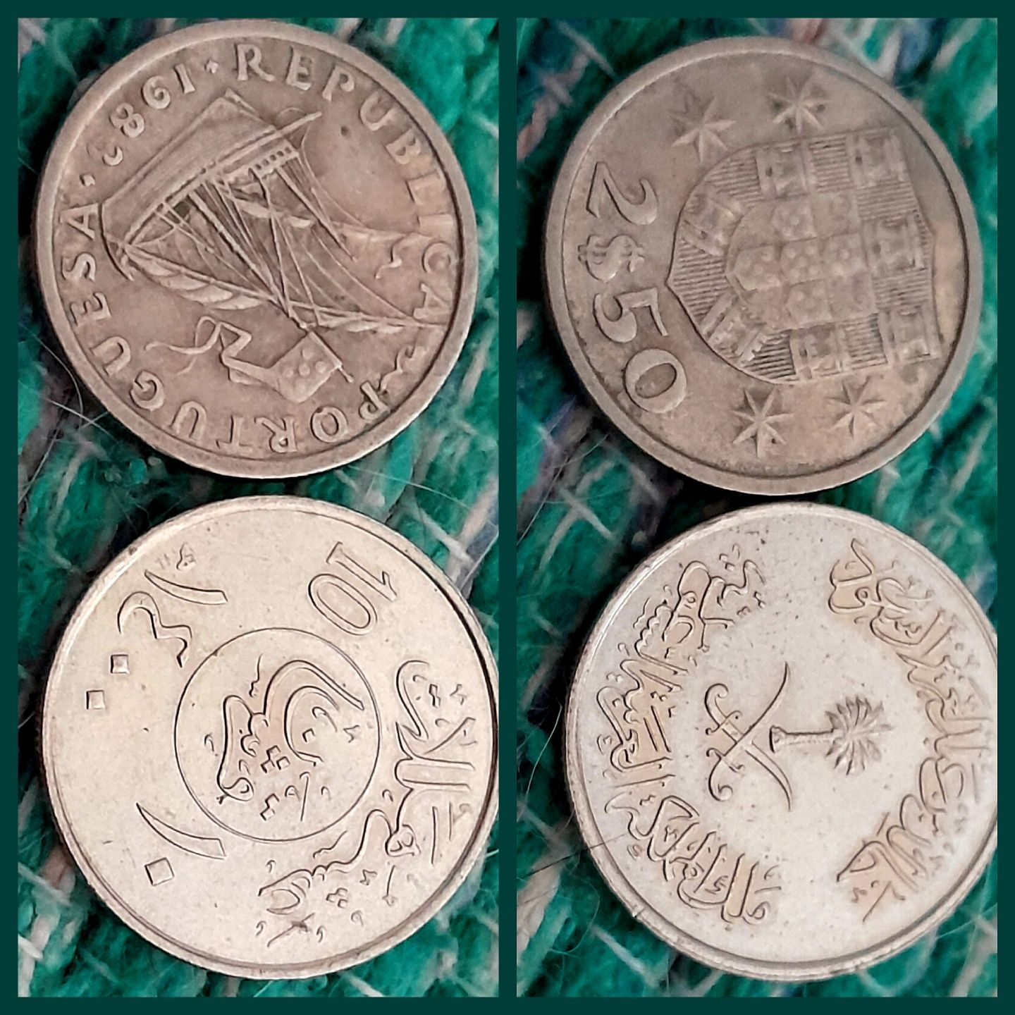 Moedas portuguesas e estrangeiras