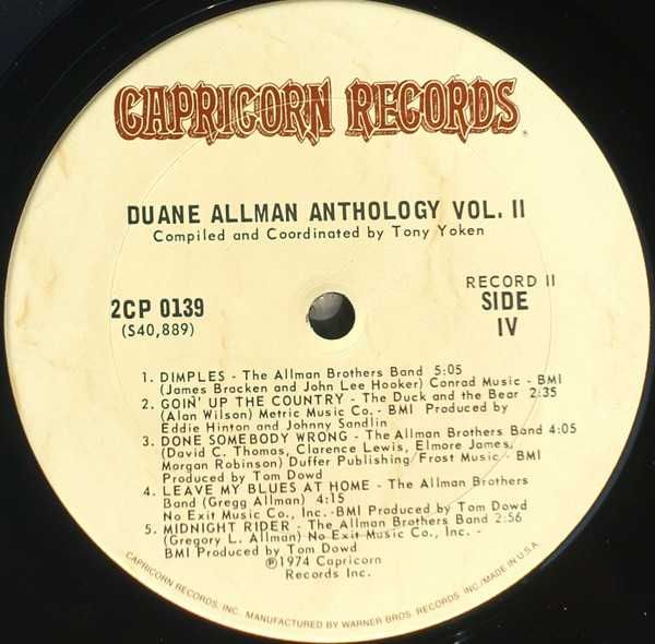 Duane Allman - An Anthology Vol II  (2 Lp's)
