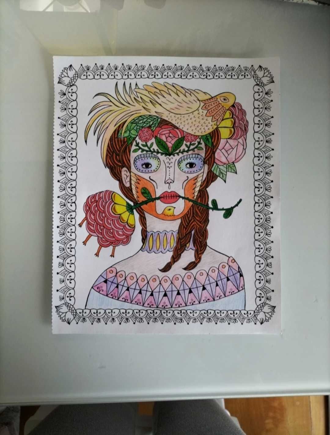 Coloriage Frida Kahlo