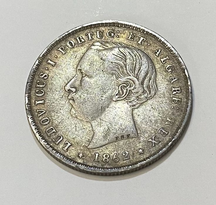 Moeda 200 Reis D LUIS I - 1862