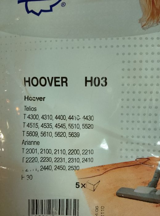 Worki do odkurzacza Hoover Telios Arianne 5 sztuk
