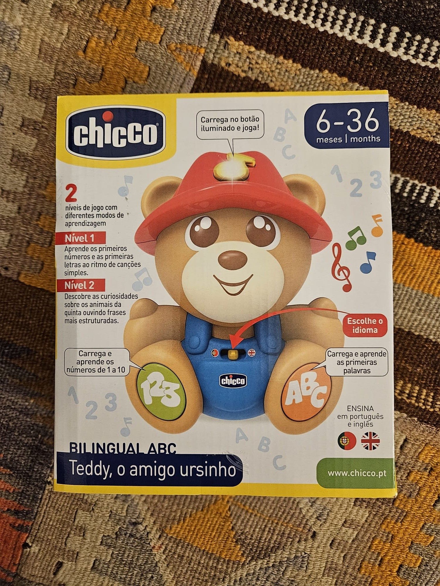 Brinquedo Chicco Teddy. Novo