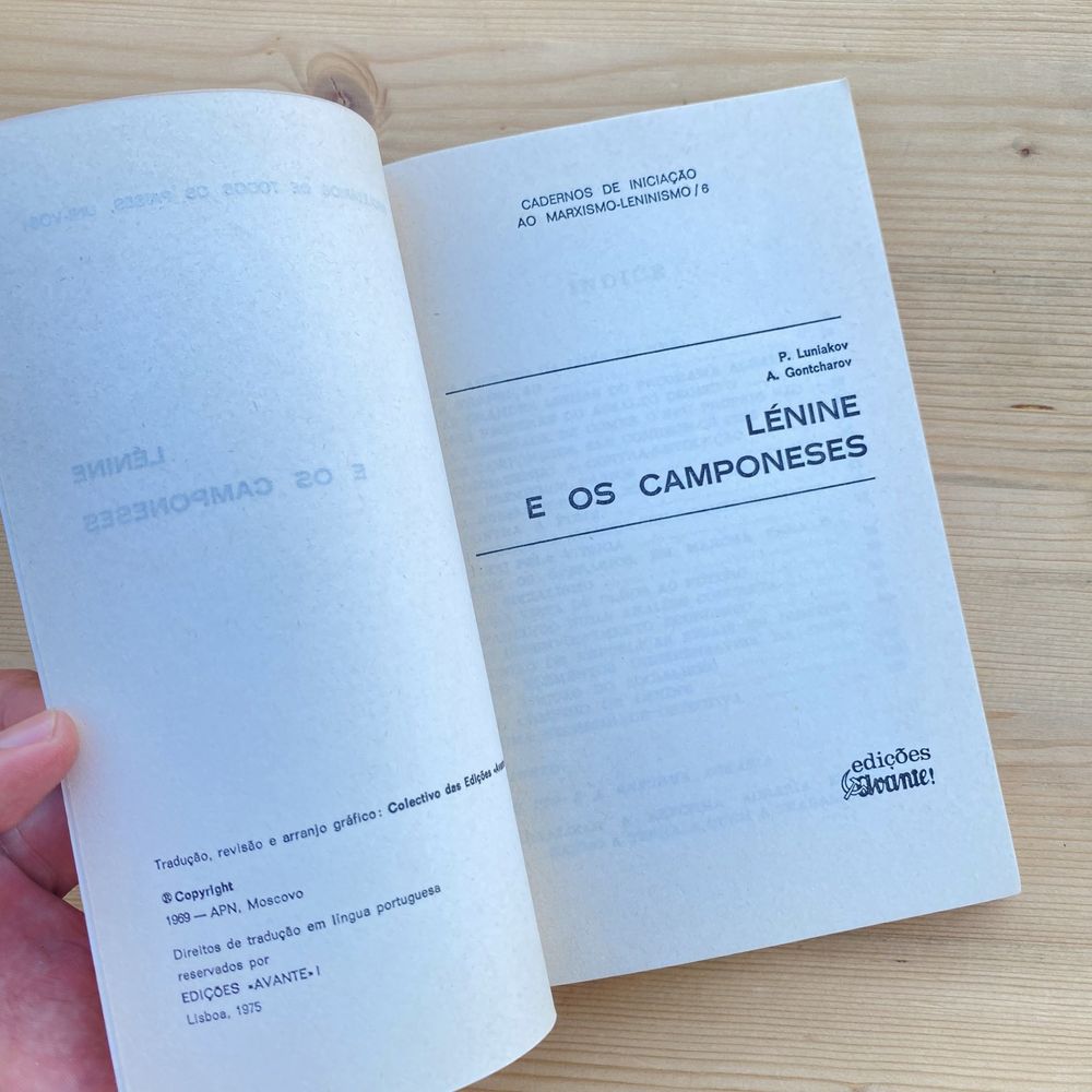 Lenine e os Camponeses — Cadernos de Iniciação ao Marxismo Leninismo