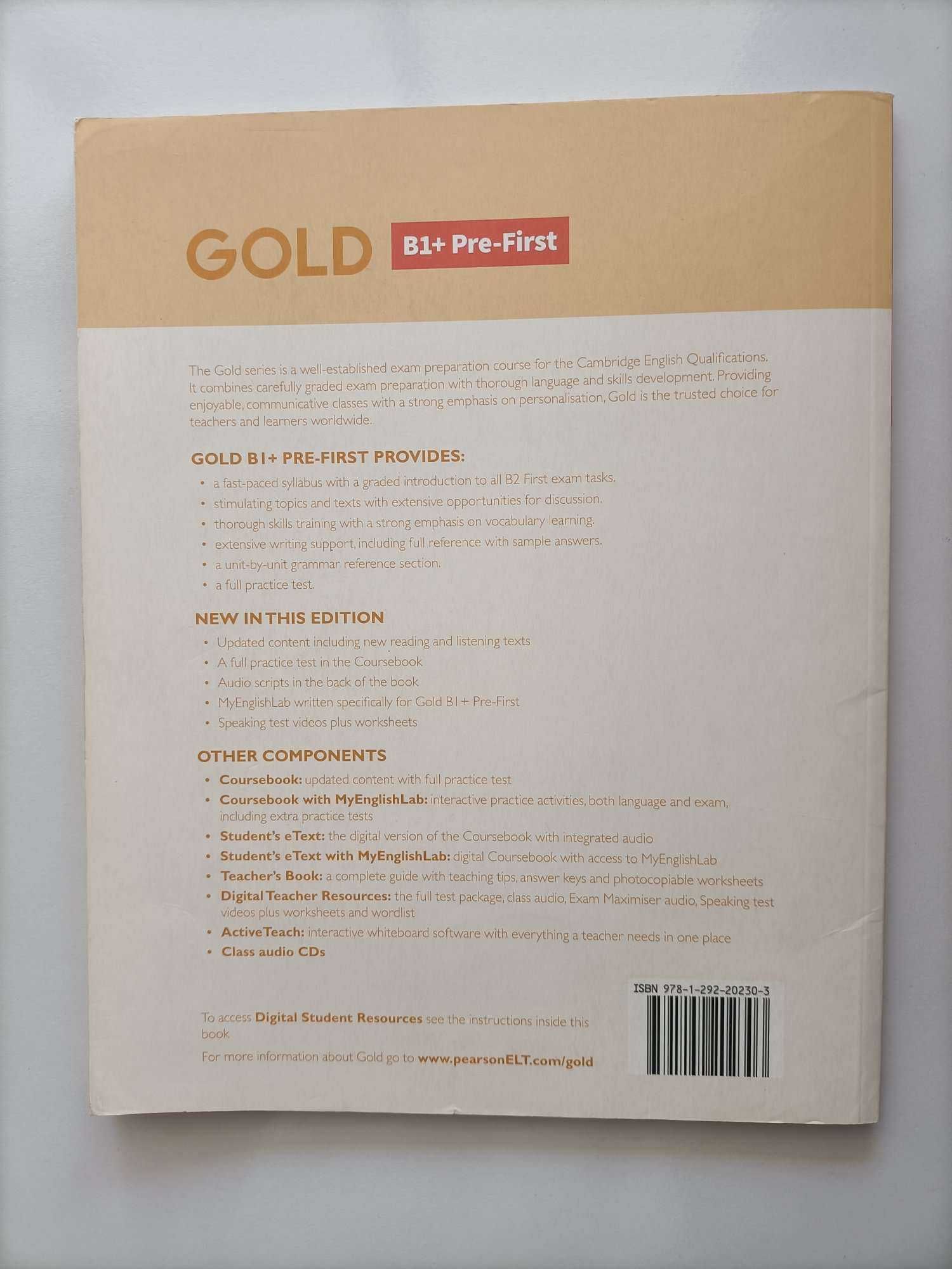 Coursebook e Exam Maximiser Gold B1+ Pre-First New Edition