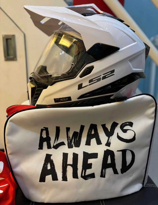 Capacete LS2 Explorer Branco. Carbono/Kevlar (NOVO) Desconto. Tam S