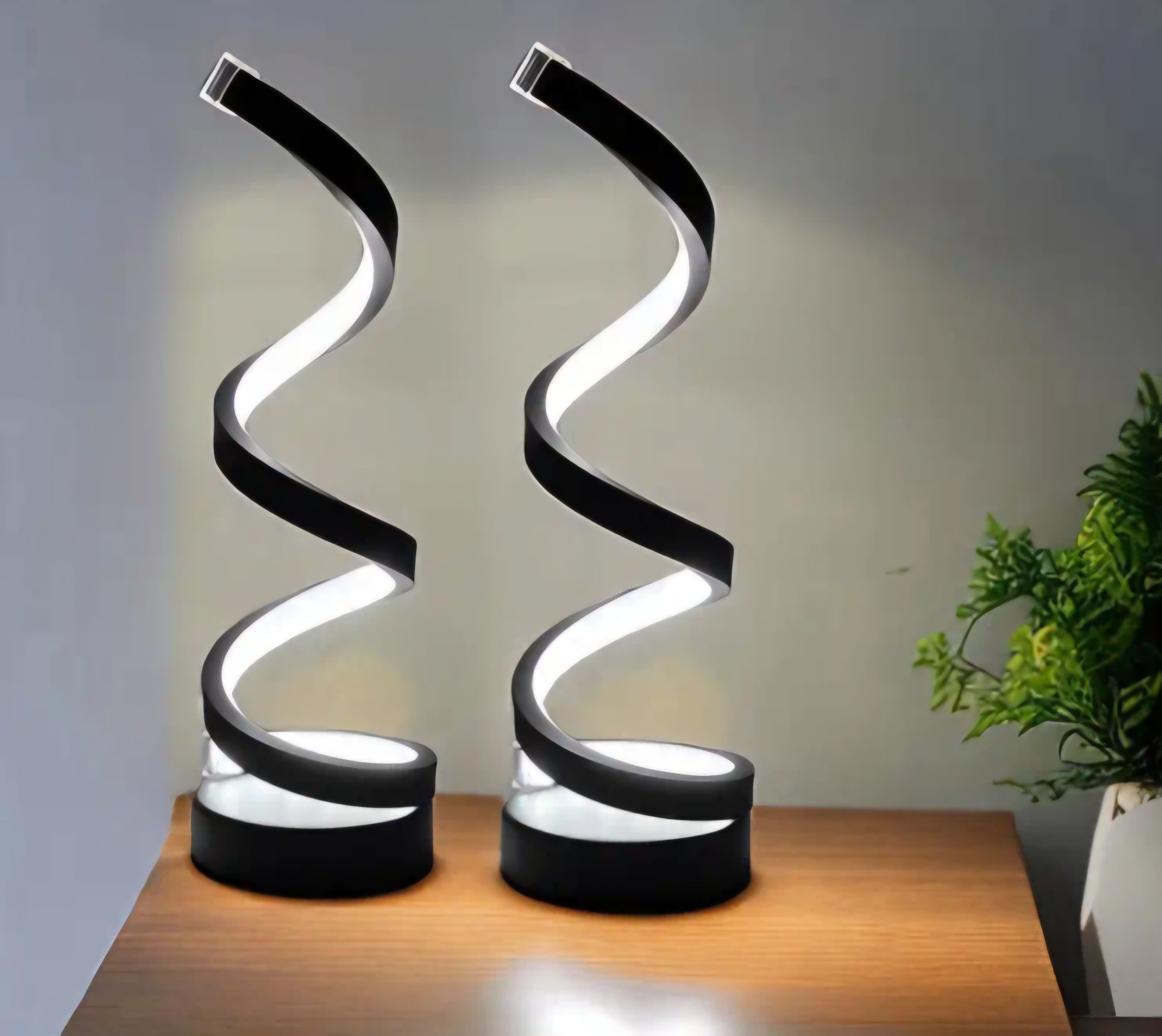 Nowoczesne lampki led "Spirala"