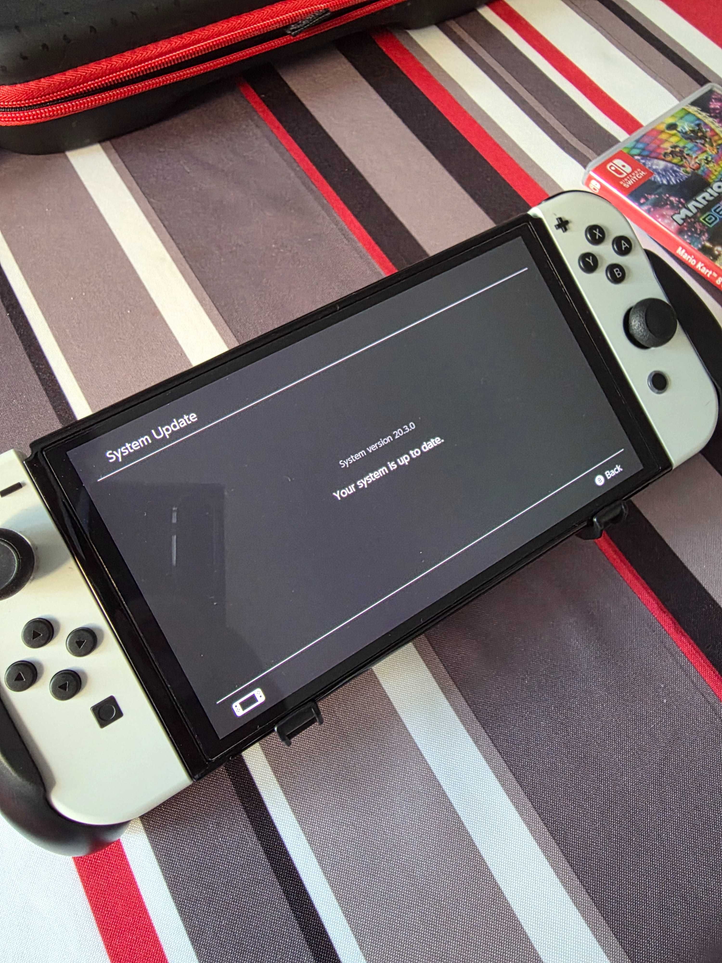 Switch OLED com Mario Kart 8