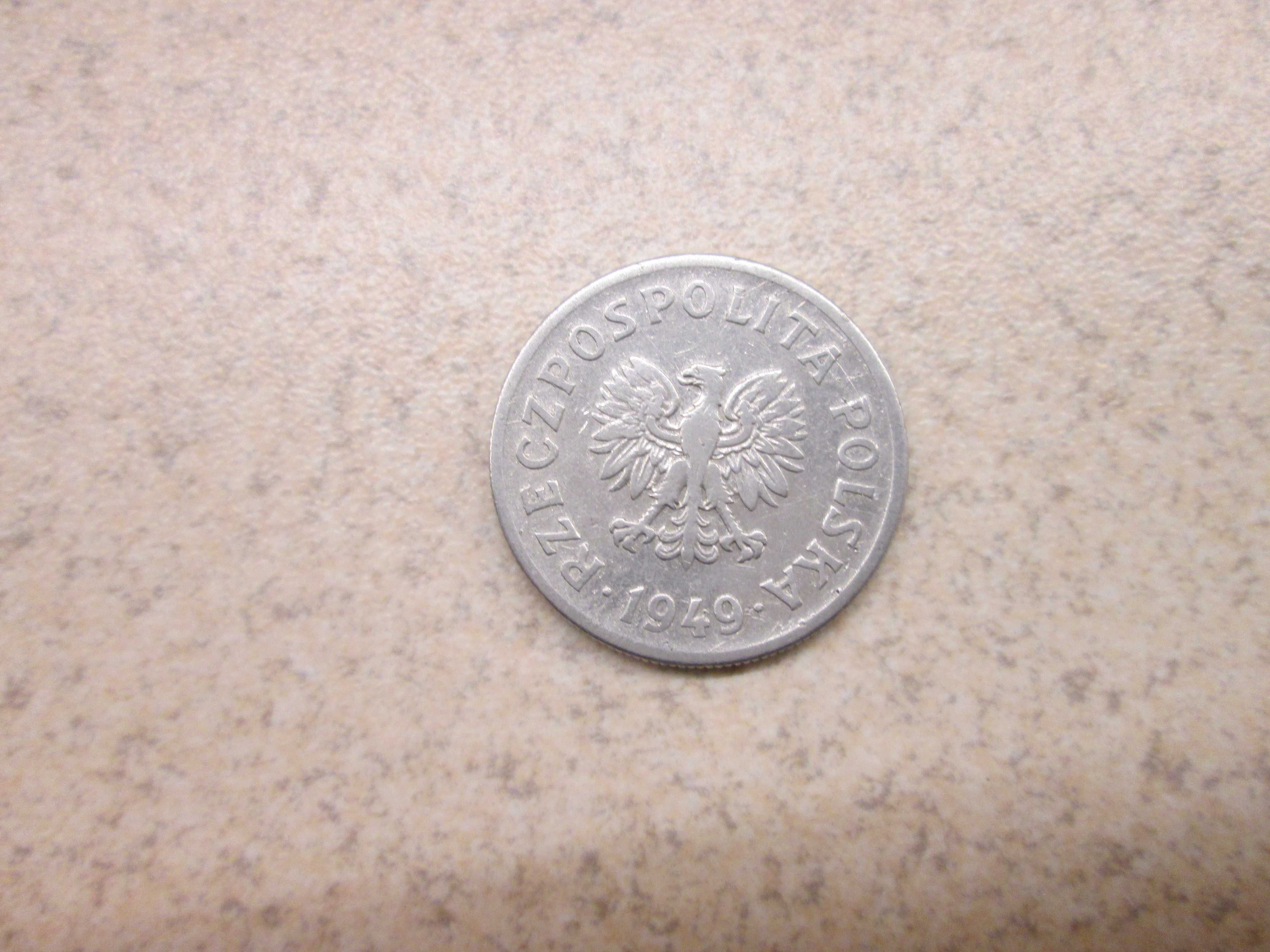 Moneta 50 groszy z roku 1949. OB034