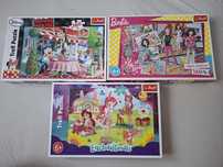 Zestaw puzzle Trefl dla dziewczynki 160 el. Minnie Enchantimals Barbie