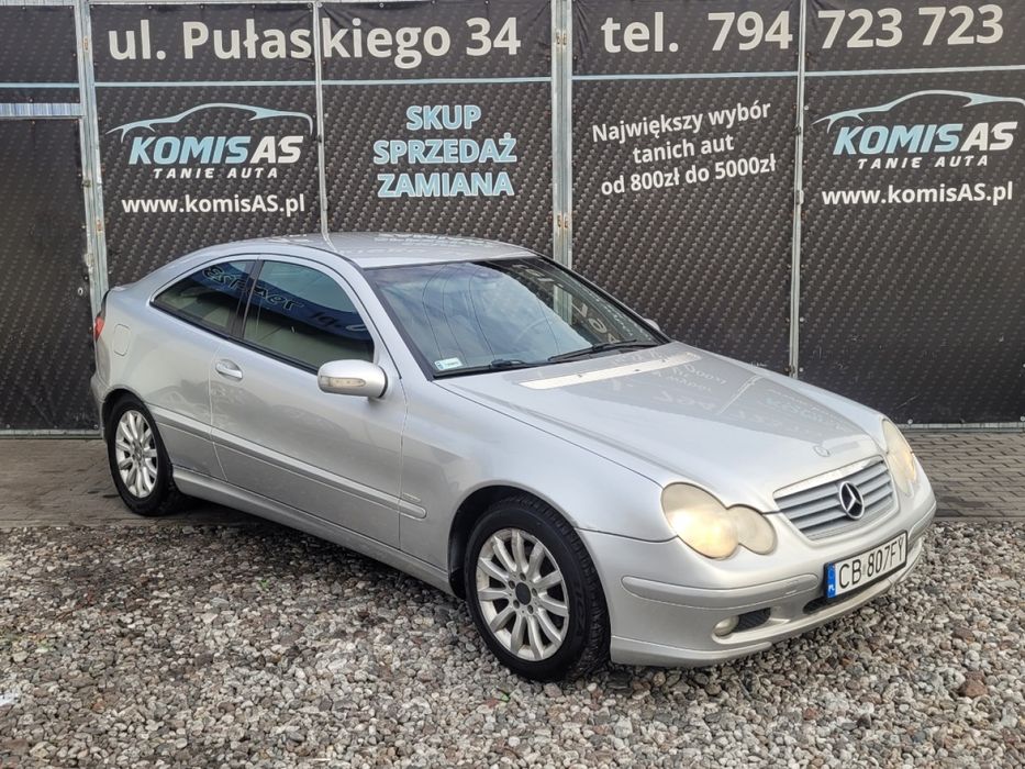 Mercedes Benz C180 Kompressor GAZ • Klima LPG 2032r Długie opłaty *
