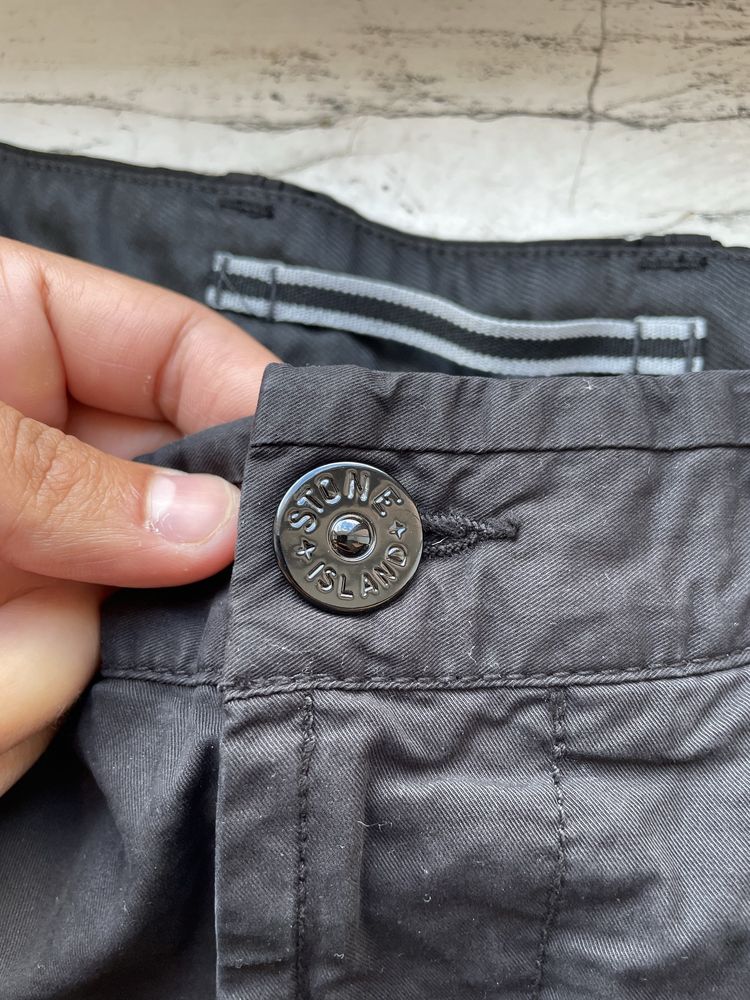 STONE ISLAND Regular fit logo patch cargo pantss