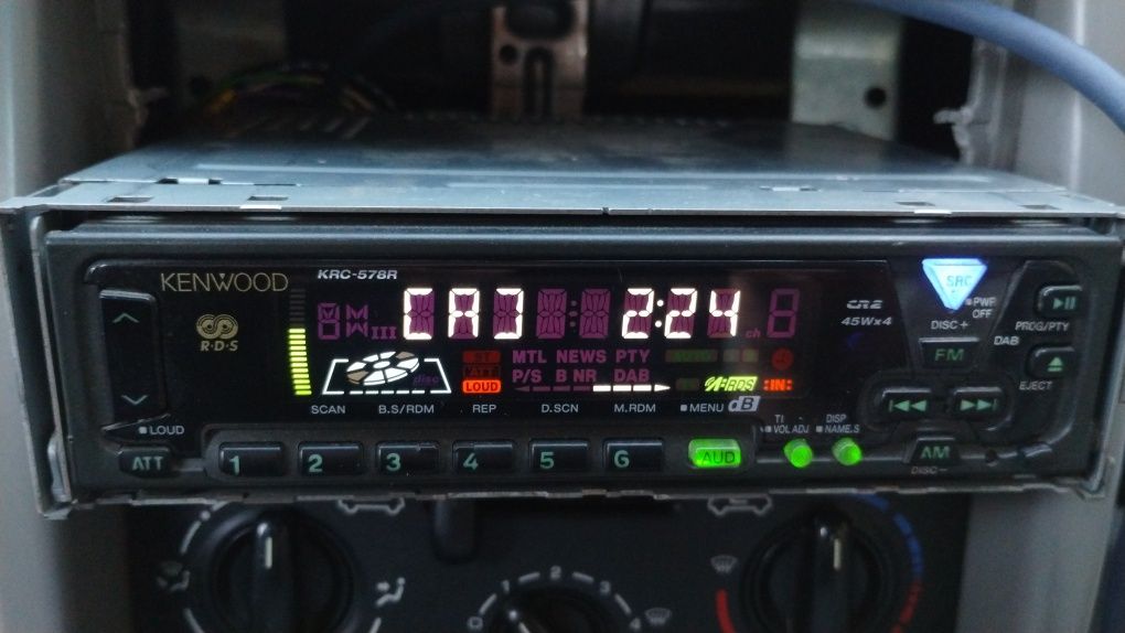 Radio Kenwood KRC-578R maska + zmieniarka KDC-C715 + kabel sprawne+