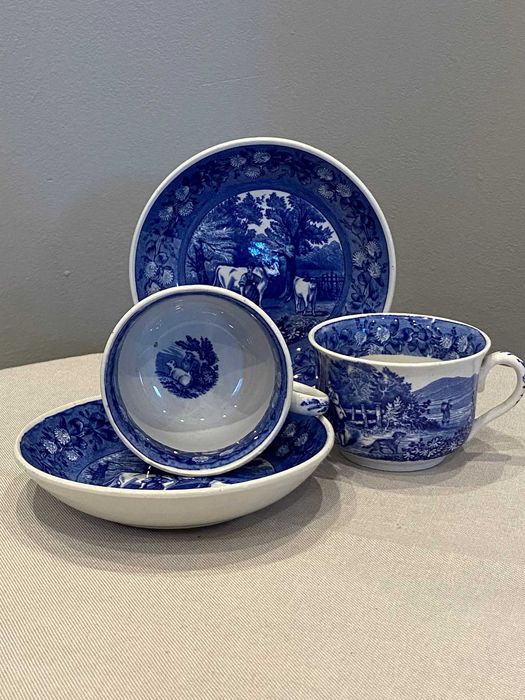 Filiżanka ze spodkiem (duo), stara porcelana Villeroy & Boch Dresden