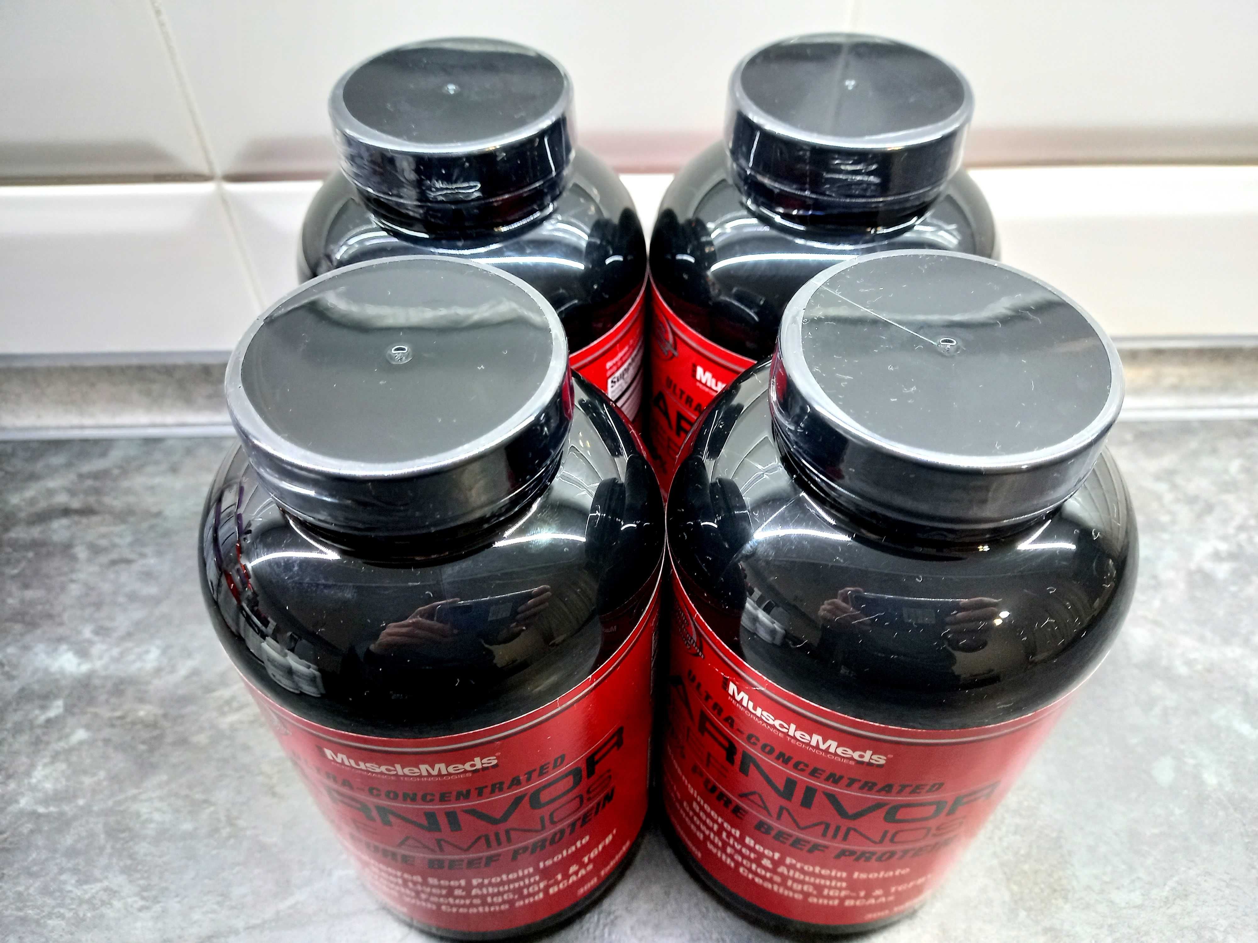 MuscleMeds, Carnivor Beef Aminos (300 таб.), аминокислоты BCAA EAA