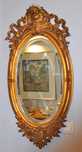 Stare lustro w stylu Biedermeier wymiar z ramą ok 87 cm. x 48 cm.