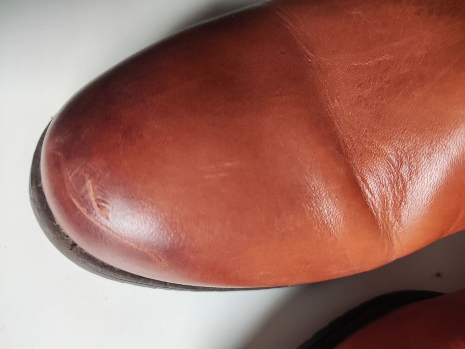 Skórzane trzewiki botki Lasocki brązowe