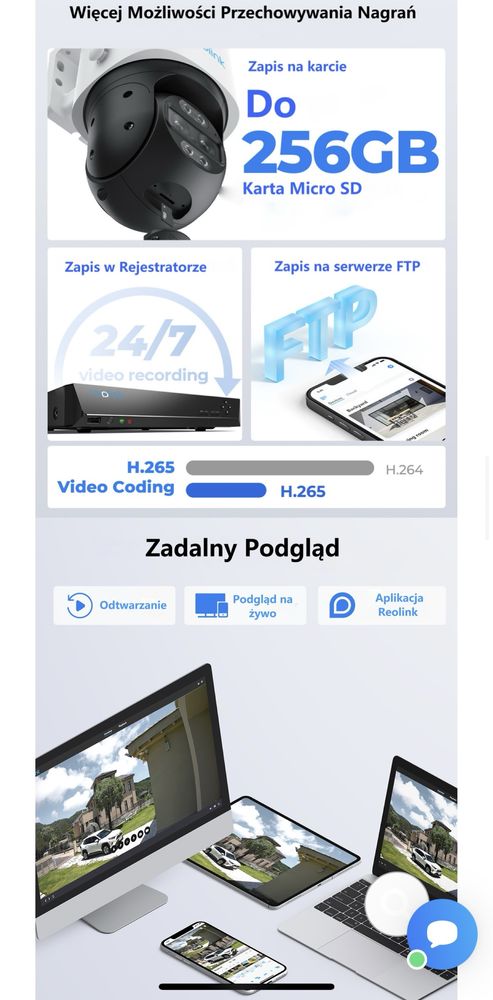 Kamera obrotowa REOLINK TrackMix PoE 8mpx sledzenie obiektów 6x zoom!