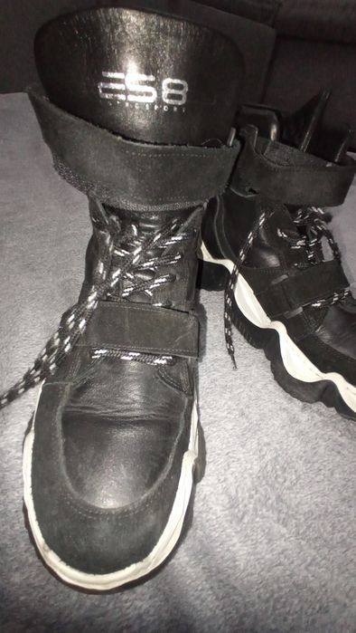 Кросівки-хайтопи жіночі ES8 шкіряні