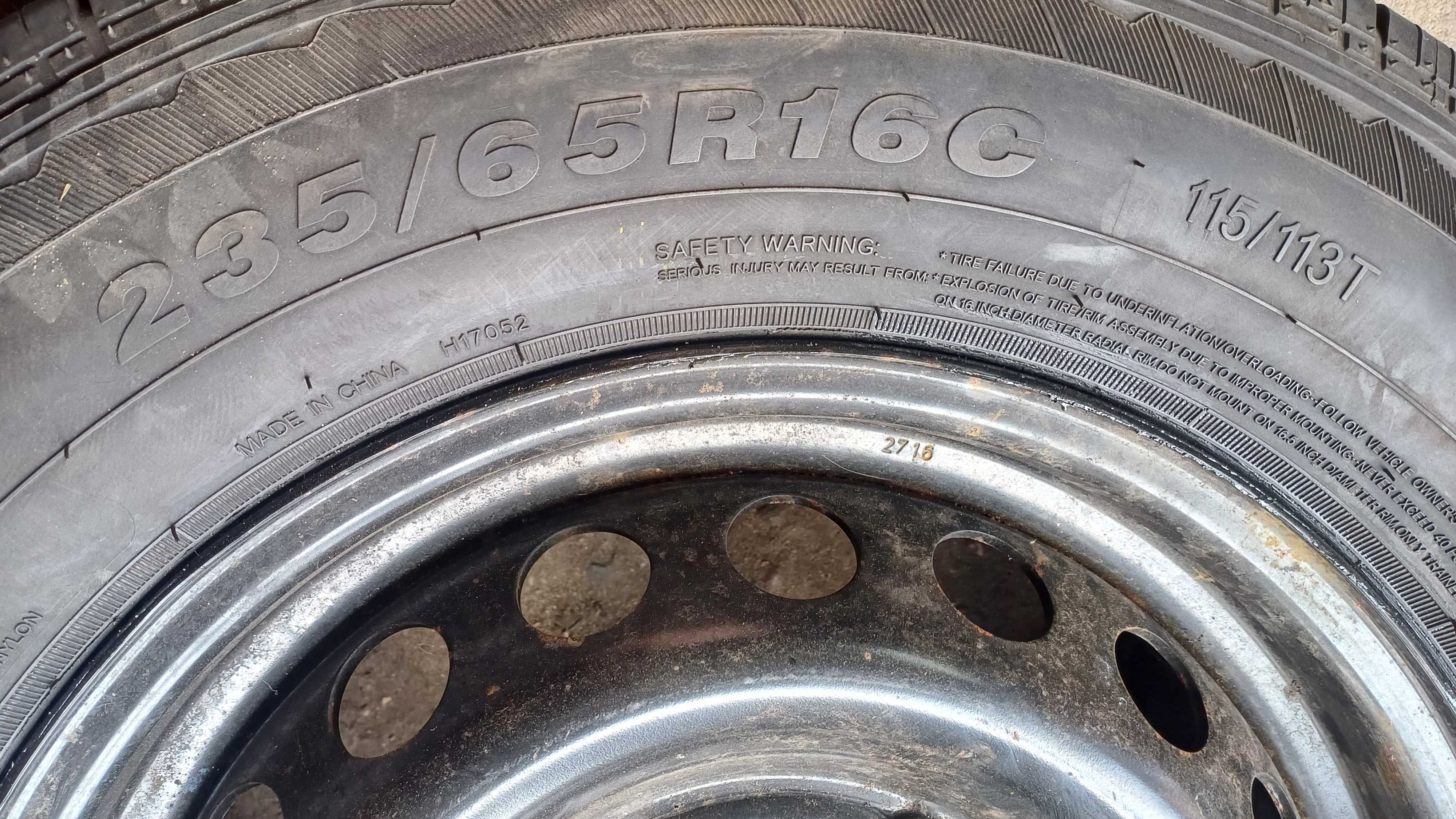 Koło zapasowe Ford Transit Custom mk8 16" 5x160 235/65 R16C