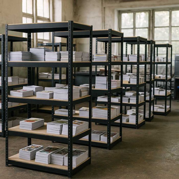 Стелаж металевий самозбірний. Виготовлення на замовлення.