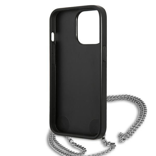 Etui Karl Lagerfeld Leather Textured and Chain dla iPhone 13 Pro Max