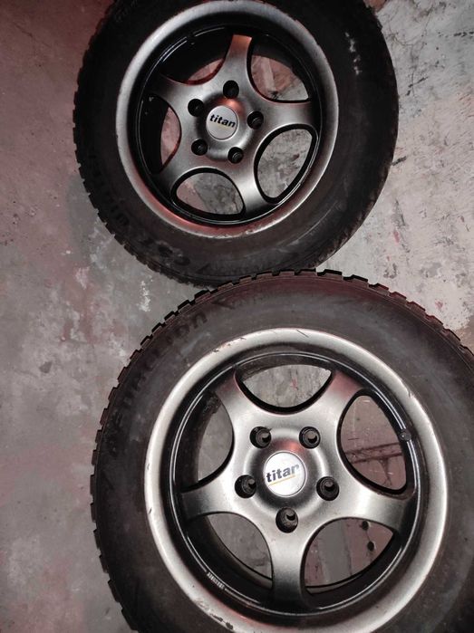 Alufelgi borbet r 15 7j 5x120 et 35 z oponami zimowymi