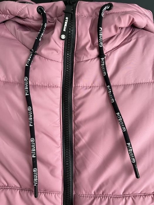 Kurtka rozowa pikowana pitbull