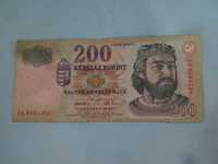 Banknot Węgry 200 Forint rok 2005 Karoly Robert - jak na fotki