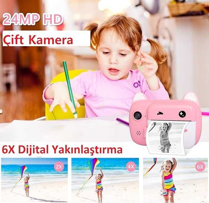 TOYOGO Aparat natychmiastowy dla dzieci, 6,1 cm
