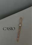 Dziecięcy różowy zegarek Casio dziewczynka