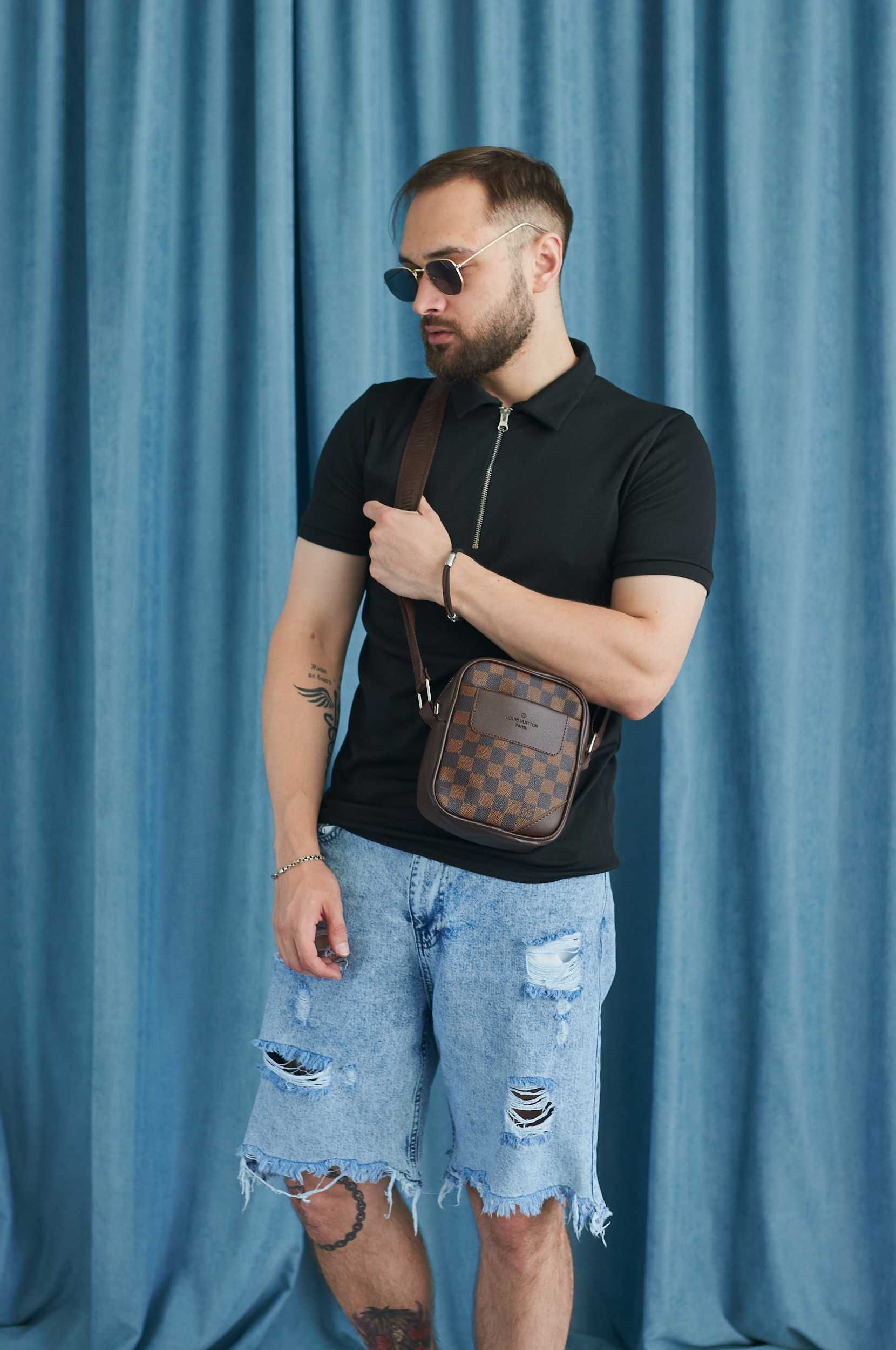 Чоловіча сумка Louis Vuitton мужская сумка мессенджер через плечо