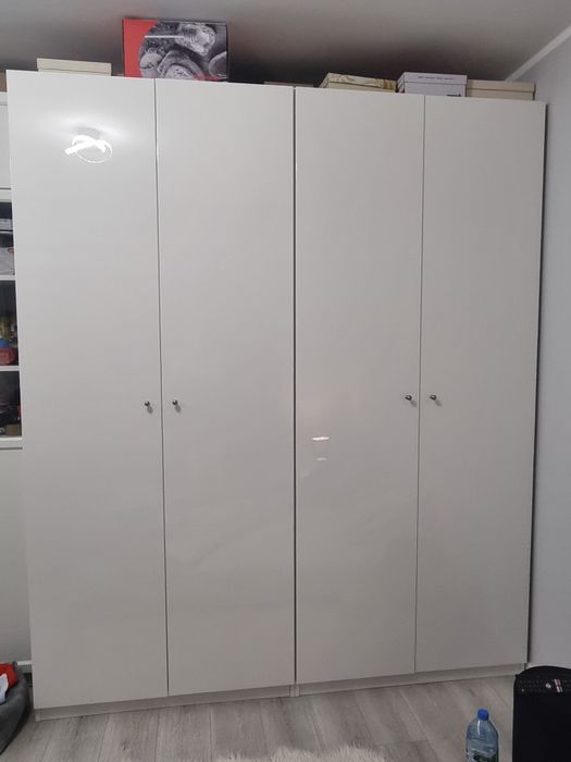 2 szafy pax bialy polysk