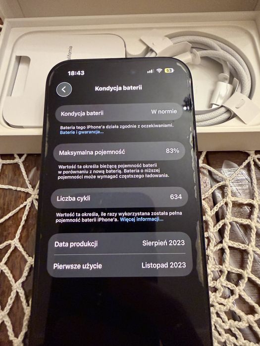 Iphone 15 512gb stan idealny