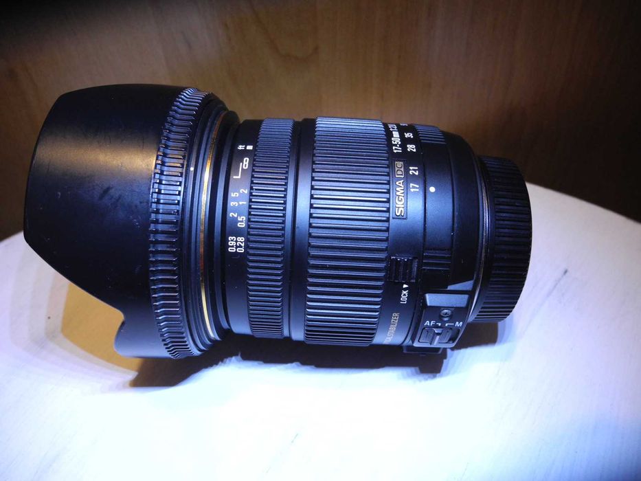 Obiektyw Sigma 17-50, f/2,8 - używany do Nikona