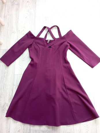 Сукня фіолетовий колір, розмір 44 М