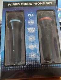 2x Microfone Wired set WII PS XBOX PC