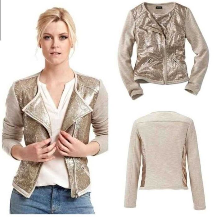 Новый пиджак-косуха в пайетках Tcm Tchibo