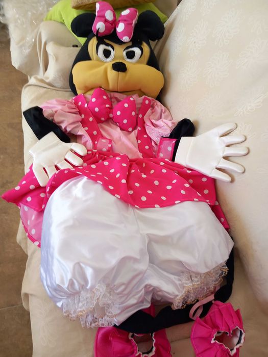 MINIE Ratona  Fato de mascote para festa de crianças