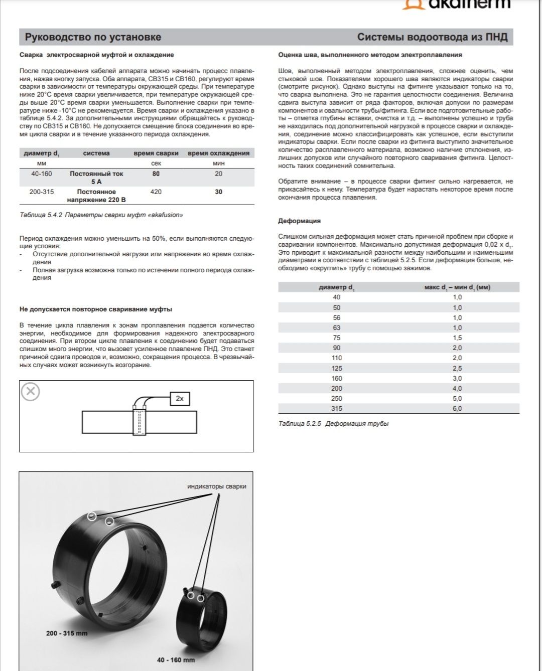 Аппарат электромуфтовой сварки akatherm cb315