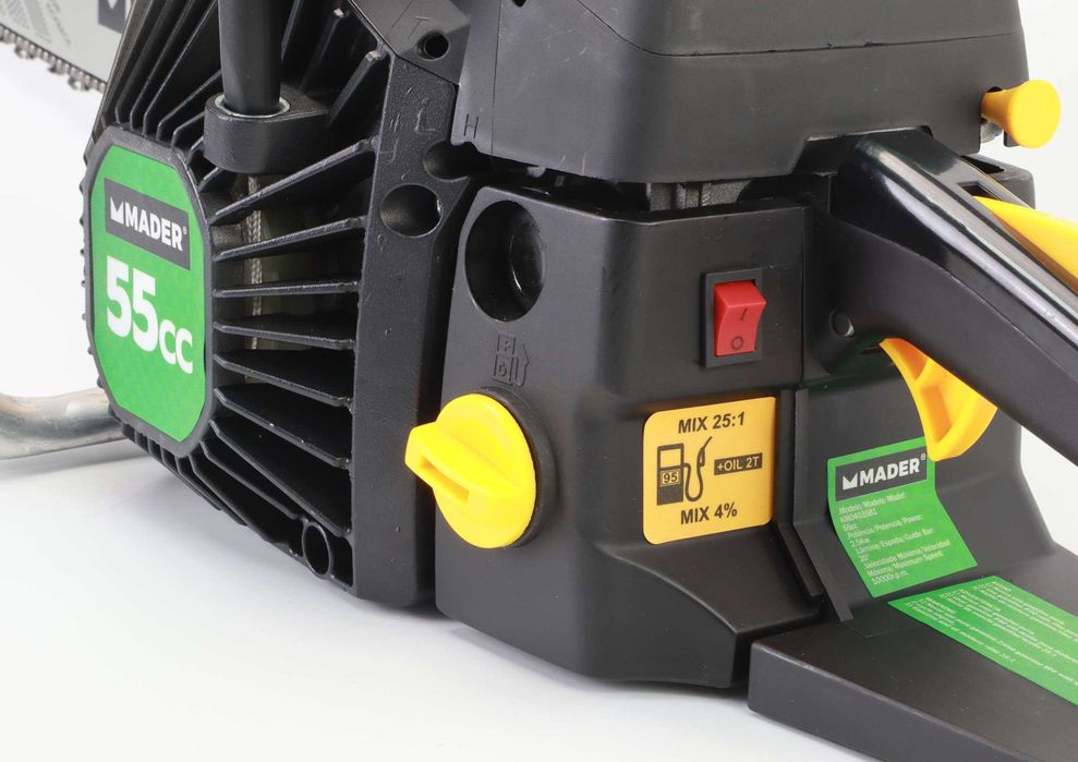 Motoserra Mader 55cc, 20", Arranque Suave, Semi-Profissional